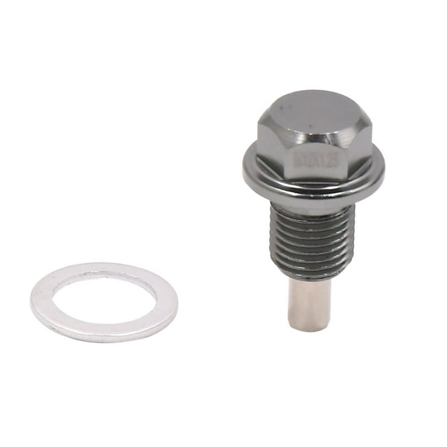 Unique Bargains M12 x 1.25mm Thread Magnetic Auto Car Oil Pan Drain Bolt Kit W Washer