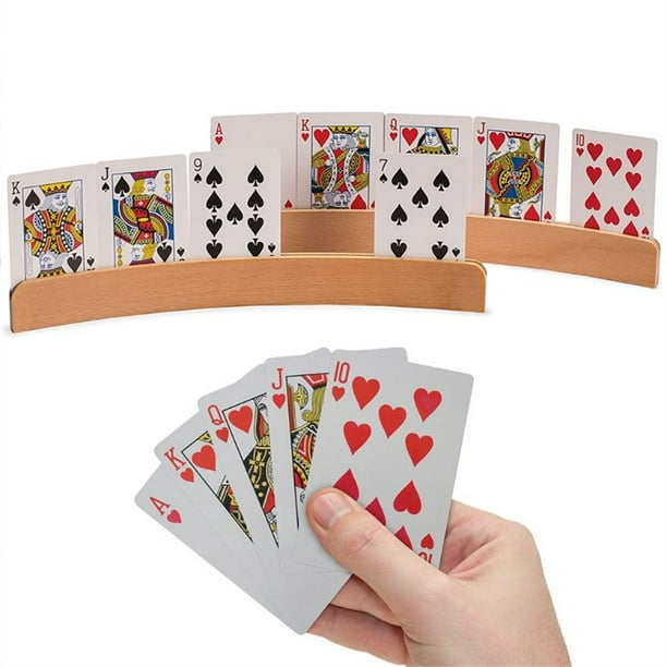 Pack De 4 Porte-cartes À Jouer, Porte-Carte Enfant, Cartes À Jouer, Porte- cartes Mains Libres, Rangement De Cartes À Jouer