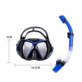 thumbnail image 5 of Máscaras de buceo Tubo de respiración de esnórquel Conjunto de gafas antivaho para adultos (Azul), 5 of 5