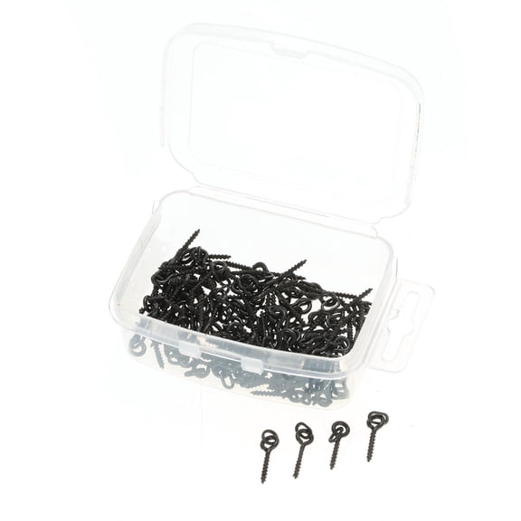 YAHHU 100pcs 14mm Boilies Bait Screws with Oval Loop Swivel for Carp Fishing – High Strength, Durable, Easy Rigging