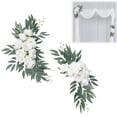 thumbnail image 2 of Décoration Maison Moderne, 2 Pcs Arche de Mariage Fleurs Arrangement Floral pour Mur Mariage, 2 of 9