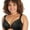Black, variant on Women's Playtex US4423 Front Close No Poke Dreamwire Bra (White 48D)