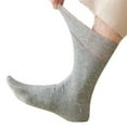 thumbnail image 6 of 3 Pair Mens Women Cotton Socks Not Binding Top Wide Extra Loose Mouth Business Short Ankle Socks, 6 of 9