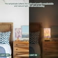 thumbnail image 5 of Baby Stars Table Lamp USB Bedside Desk Nightstand Lamp Printed Gifts Small Lamp Wood Base for Bedroom Living Room Kids Room College Dorm, 5 of 7