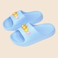 thumbnail image 4 of Fnooota Girls Slide Sandals, Open Toe Slip On Soft Sole Non Slip Summer Shoes Sky Blue Size 12-12.5(Little Kids), 4 of 6