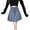 Grey, variant on YM YOUMU Women Pleated Short Skirt Lace-up High Waist A-line Solid Color