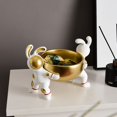 thumbnail image 4 of Bandeja de aperitivos con escultura moderna, soporte para llaves, cuenco de almacenamiento de dulces, adornos para sala de estar, tocador, regalo de Pascua de boda, 4 of 5