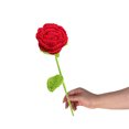 thumbnail image 3 of 2 uds flores artificiales tejidas a mano de ganchillo falso con tallo para decoración del hogar, boda, fiesta, oficina, 3 of 6