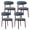 Blue, variant on Upholstered Dining Chairs – Fabric Seat, Solid Wood Frame, For Kitchen or Dining Room Set of 2, Lightgrey