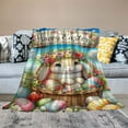 thumbnail image 2 of COMIO Easter Blanket, Easter Decorations for Home Throw Blankets, Easter Bunny Tulip Eggs Decor Indoor, Happy Easter Holiday Soft Blanket, Easter Gifts for Him Her, 2 of 6