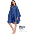 thumbnail image 2 of SaphiRose Unisex Rain Poncho Hooded Waterproof Raincoat Jacket for Adults Women Men, 2 of 5