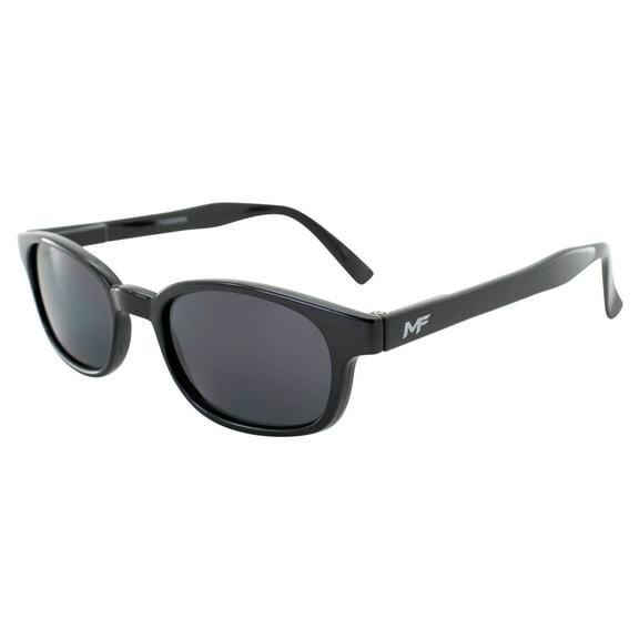 MotoFrames MF Lockdown Motorcycle Sunglasses Black Frames Smoke Lenses