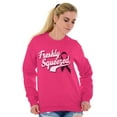 thumbnail image 3 of Freshly Squeezed Breast Cancer Aware Women Crewneck Sweatshirt Brisco Brands S, 3 of 6