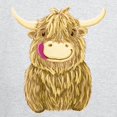 thumbnail image 3 of CafePress - Happy Highland Cow Zip Hoody - Zip Hoodie, Classic Hooded Sweatshirt with Metal Zipper, 3 of 4