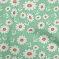 thumbnail image 1 of oneOone Cotton Cambric Mint Green Fabric Florals Quilting Supplies Print Sewing Fabric By The Yard 56 Inch Wide, 1 of 5