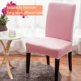 thumbnail image 3 of Silla sólida cubiertas multicoloras de anti-polvo de la vaina del protector exterior universal estilo simple de la funda giratoria decoración para el hogar Pink 2 PCS kenally HA012474-02, 3 of 7