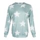 thumbnail image 4 of Moda para mujer, casual, de manga larga, con cuello , con estampado de estrellas, básica, blusas METRO Yinane Camisa de manga larga para mujer, 4 of 8