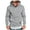 Light Gray, variant on Hoodies for Men Pullover Hoodie Men Solid Color Drawstring Hooded Pocket Leather Label Casual Hoodie Business Comfortable Loose Trendy Hoodie