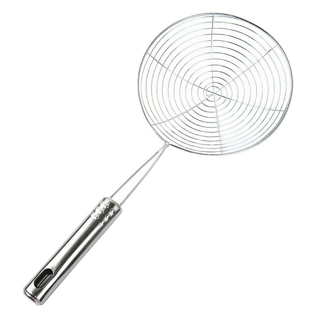 ZTTD Stainless Steel Spider Strainer Skimmer Ladle for Cooking and Frying, Kitchen Utensils Wire Strainer Pasta Spoon
