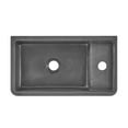 thumbnail image 4 of Lisse 16" Rectangle Concrete Wall-Mount Bathroom Sink in Dark Grey, 4 of 12