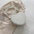 thumbnail image 4 of Bolsa de hombro con diseño rombal a la moda, de mano con corazón de amor, cruzados de PU Ndcxsfigh Para Estrenar, 4 of 9