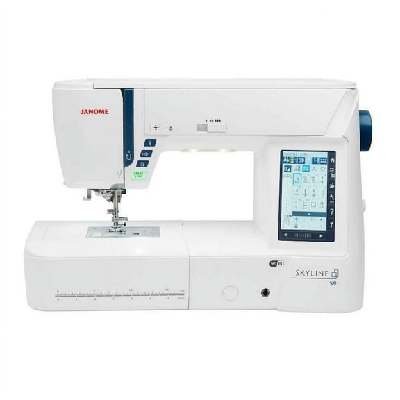 Janome Skyline S9 Indigo Sewing and Embroidery Machine