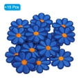 thumbnail image 3 of Parche de flores Uxcell bordado para planchar, parche de flores para reparación de ropa, mochila 3.54x3.54" 15 piezas (azul oscuro), 3 of 7