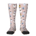 thumbnail image 2 of Picia Women Crew Soft Moisture-wicking Socks Cute Hand Drawn Bear Pattern Design Cotton Socks, One Size fit All, 2 of 9