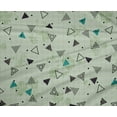 thumbnail image 4 of oneOone Polyester Lycra Light Mint Green Fabric Triangle Geometric Sewing Craft Projects Fabric Prints By Yard 56 Inch Wide, 4 of 4