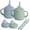 Sage + Ether, variant on Moonkie Silicone Baby Sippy Cup, 3 Stage Training Cup with Straw and Spout, BPA Free, 4 oz, Ages 4 Months and Up