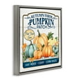 thumbnail image 4 of Stupell Industries Autumn Farm Pumpkin Patch Text & Numbers Painting Gray Floater Framed Canvas Art Print Wall Art, 18 x 18, 4 of 10