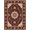 Burgundy Red, Pattern 12, variant on ODIKA 8'x10' Washable Area Rug Non-Slip Chair-Friendly Mat Deep Maroon Symmetrical Design Balanced Decorative Flat Accent for Dining Room, Large Office, Lounge