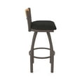 thumbnail image 4 of 881 Revelle 30" Swivel Bar Stool with Bronze Finish, Medium Back and Canter Espresso Seat, 4 of 5