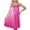 Hot Pink, variant on Nightgowns for Women Sleeveless House Dress Square Neck Pleated Nightshirt Comfy Sleepwear