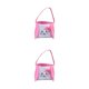 thumbnail image 4 of Inteprter Bolsa de conejito de gran capacidad, dulce regalo, presente, cubos de vacaciones, patrones variados decorativos, bolsas con asa de oreja rosa 2piezas, 4 of 6