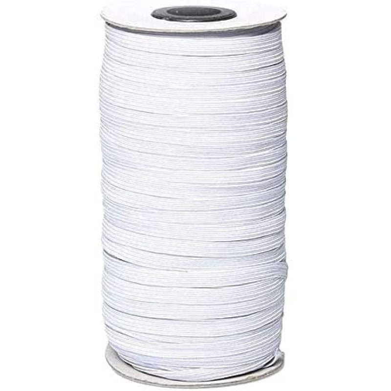 5mm Width Braided Rubber Band Elastic Cord Cable Heavy Stretching High