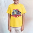 thumbnail image 2 of TOWED22 Dinosaur Shirt for Kids Boys Girls Funny Toddler Dino Short Sleeve Graphic Cotton Tee Top 2-7T(Yellow,7-8 Y), 2 of 4