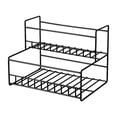 thumbnail image 4 of Estante organizador para jarabe de café, accesorios para barra de café, fácil instalación Doble nivel en negrita, 4 of 9