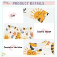thumbnail image 4 of Dailycode Cotton Pajama Set Snug Fit Long Sleeve Top and Pants for 18M-8Y Tiger Face and Sun, 4 of 7