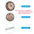 thumbnail image 3 of Uxcell Door Hole Cover Plate Zinc Alloy Wave Round Deadbolt Cover Plate Door Reinforcement Plate Red Patina, 3 of 6