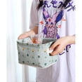 thumbnail image 5 of SUTENG Wind Fabric Foldable Desktop Storage Box: Portable Organizer for Dormitories and Cosmetics (20.3x16.5x13 cm), 5 of 5