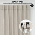 thumbnail image 4 of Thatched Tan Faux Linen Room Darkening Curtain (1 Panel), Thatched Tan, 50W X 108L, 4 of 11