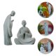 thumbnail image 4 of 2pcs Monk Figurine Estatua de monje en miniatura para la escultura de monje del paisaje Ornamento, 4 of 6