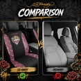 thumbnail image 5 of Ed Hardy Car Seat Covers, Fashion Leopard Print Front Seat Covers with Tiger Graphic, Universal Fit, Airbag Compatible for Cars, SUVs and Trucks Front Seats,Pink, 5 of 10