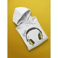 thumbnail image 3 of Yellow Headphones Hoodie Men -Image by Shutterstock, Male Large, 3 of 4