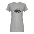 thumbnail image 1 of Bee Sketch Shaped T-Shirt Women -Image by Shutterstock, Female XX-Large, 1 of 2