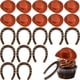thumbnail image 1 of Recuerdos de fiesta con temática del oeste, mini sombreros de vaquero de plástico y herraduras de la buena suerte, centros de mesa con sombreros de vaquero A, 1 of 5