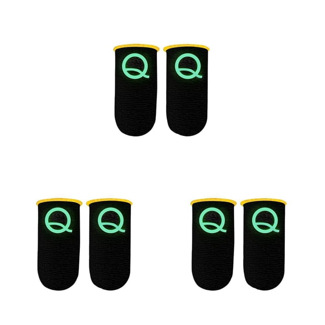 Sidaley 2 uds., mangas para juegos, mangas luminosas para pantalla táctil, guantes antideslizantes de nailon para controlador de juegos, guantes de Type1 NO1