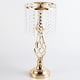 thumbnail image 2 of Candelabro de centro de mesa, escultura de vela de pilar, cristal de metal Oro Pequeño, 2 of 9