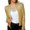 Yellow, variant on Yellow Cardigan for Women, Polyester Jackets for Women, Women's Fashion Color Matching Sequin Short Casual Women's Coat S